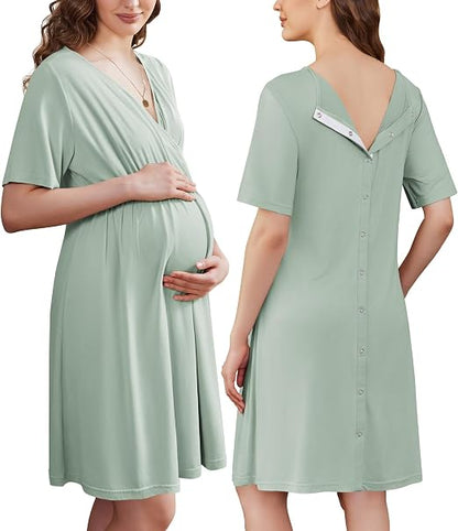 Maternity Labor & Nursing Gown