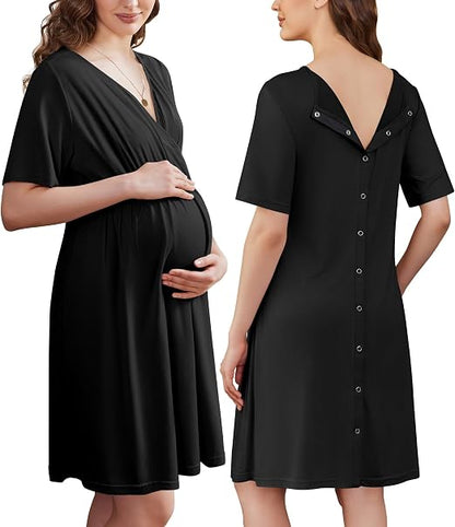 Maternity Labor & Nursing Gown