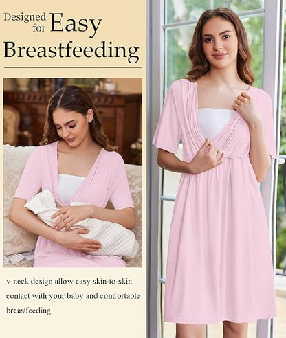 Maternity Labor & Nursing Gown