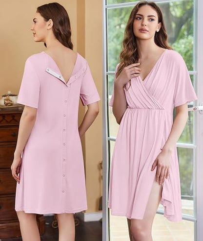 Maternity Labor & Nursing Gown