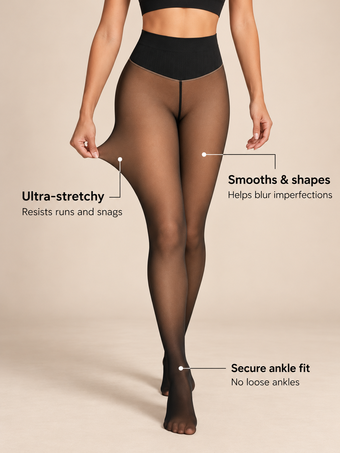 SheerSculpt Fleece-Lined Leggings