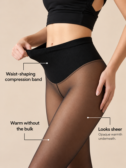 SheerSculpt Fleece-Lined Leggings